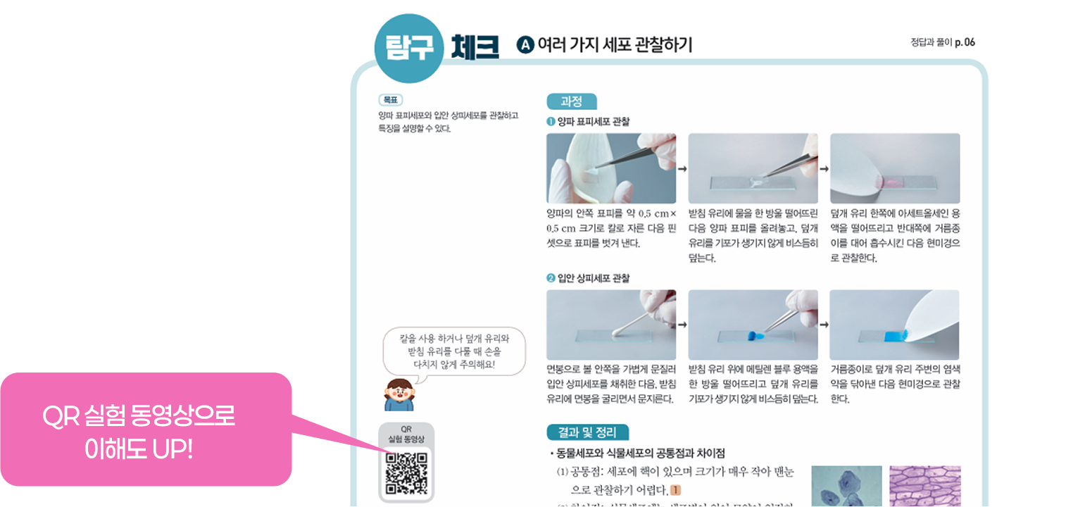 QR 실험 동영상으로 이해도 UP!